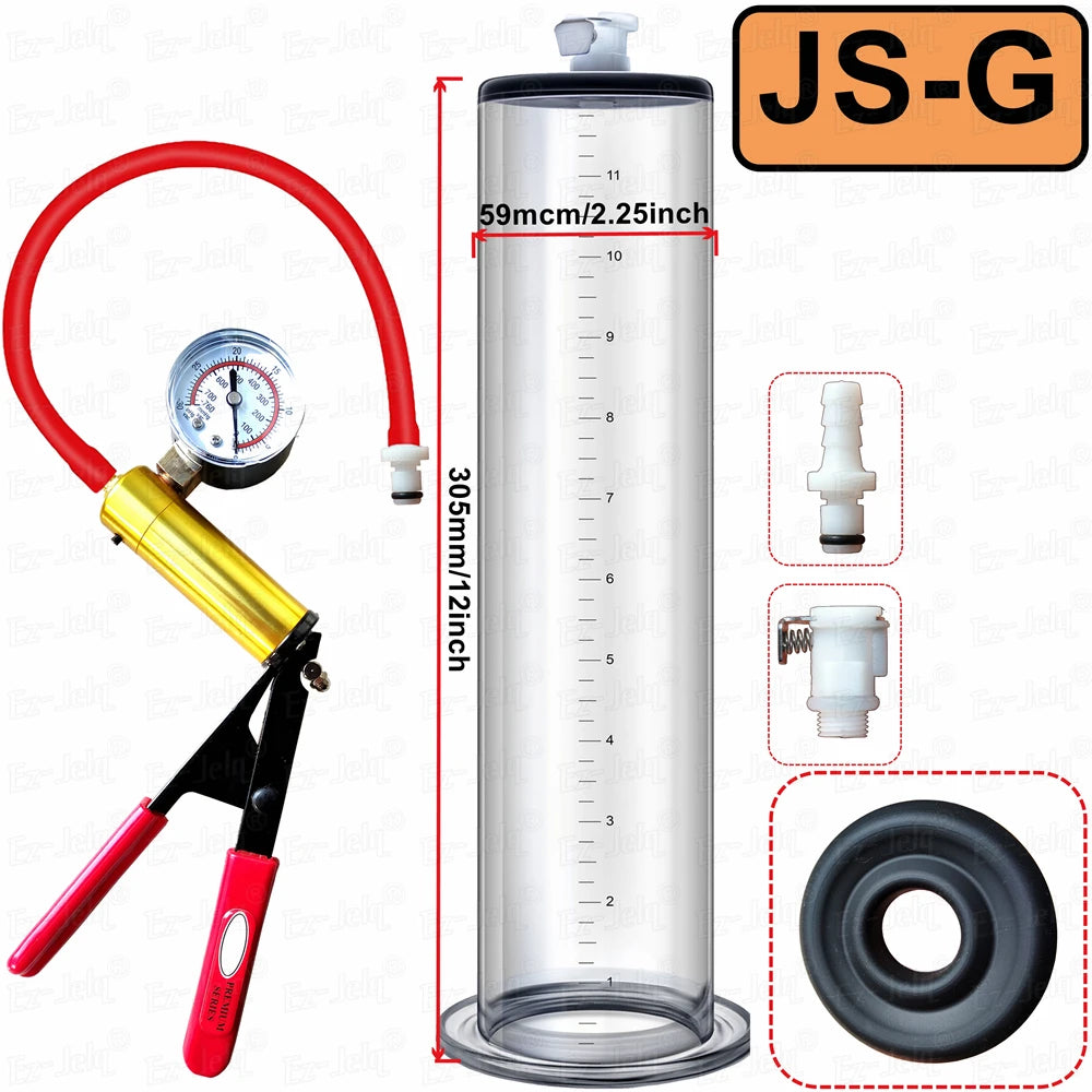 Acrylic Penis Pump Manual Penis Enlarger Sex Toy For Man Vacuum Pump Male Masturbation Penis Enlargement Trainer Adults Product