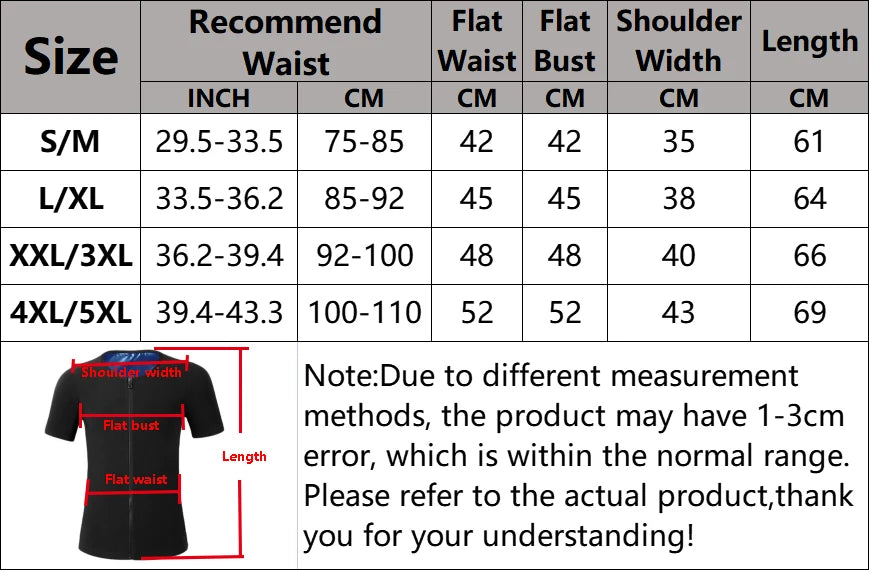 Men Sweat Sauna T-shirt Heat Trapping Compression Shirts Waist Trainer Sportswear Slimming Sauna Suit Fitness Fat Burning Tops