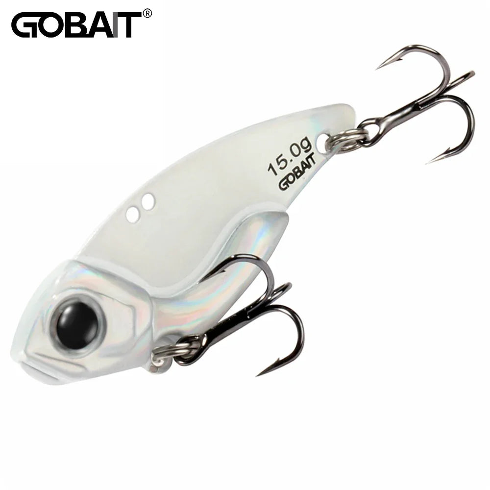 Metal Jig VIB Lure 7g 10g 15g Spoon Spinner Laser Painting Fishing Tackle Treble Hooks Swimbait Pesca Bait Spinnerbait VIBRATION Main image