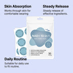 NAD Supplement Patches Enhance Cellular Energy Immune Support Rejuvenating Skin Lasting Slimming NAD+ Boosting Transdermal Patch