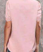 Temperament Blouse Casual Loose Woman Shirt Elegant Short Sleeve Blouse Weekday