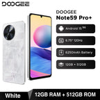 Global Version DOOGEE Note59 Pro+ 5G Smart phone Android 15 6250mAh Battery 6.75'' 120Hz Screen 12GB 512GB AI Camera Cell Phone