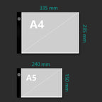 LED Light Pad copy table Transparent Writing Drawing Board Ideal for Artist  And Students Anime Art Replication Tracing Tool