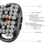 42 Heads Fascia Gun High-Frequency Vibration Deep Body Massage Device Back Waist Thigh Massager Neck Shoulder Muscle masajeador