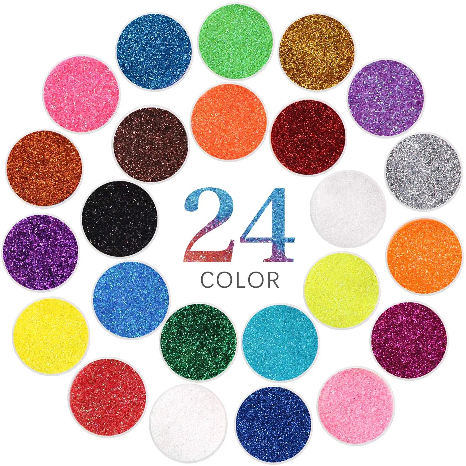 Acrylic Nail Kit with UV Light, Professional Nail Kit Acrylic Set for beginners with Everything 3PC Powder 24PC Glitter Fake Tip