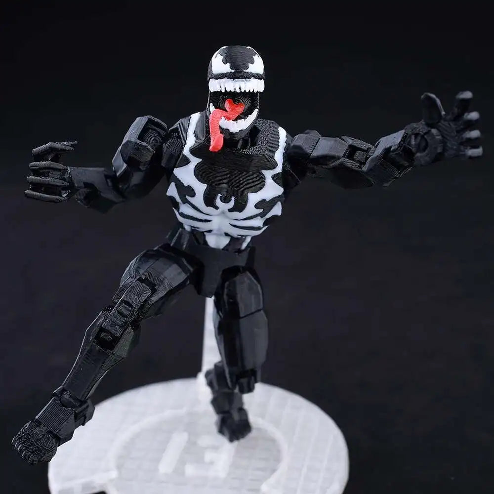 Venom Spider-Man Lucky13 Dummy13 Action Figures - 3D Printed T13 Multi-Jointed Shapeshift Mannequin Anime Collectible Toys