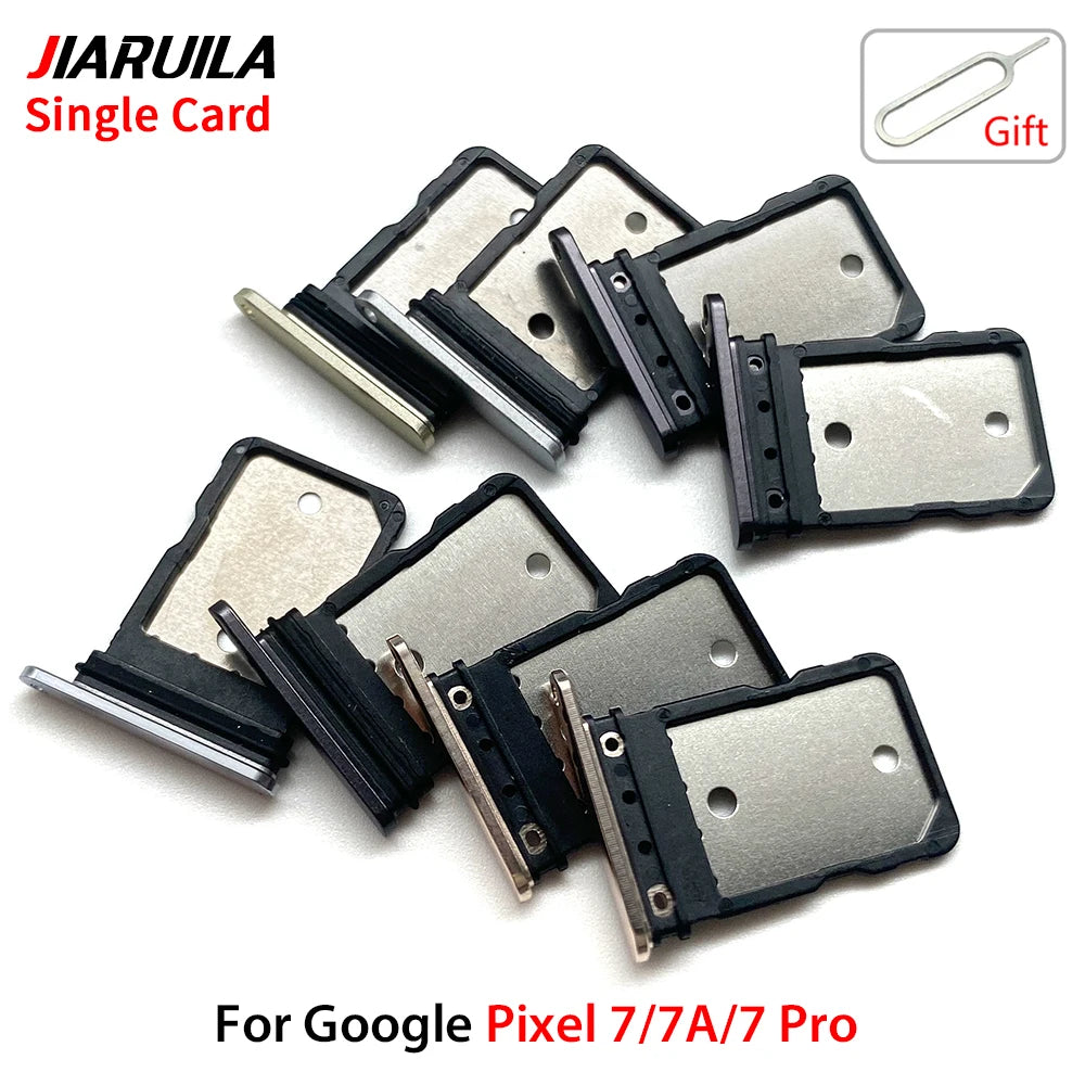 SIM Card Holder For Google Pixel 7 7A 7 Pro SIM Single Card Tray Holder Drawer Phone Holder Adapter Tray Chip Slot Drawer Parts