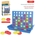 Classic Connect Four Board Game Four in a Row-2 Players Strategy Puzzle Toy for Family Game Kids Adults Durable Plastic Grid Set