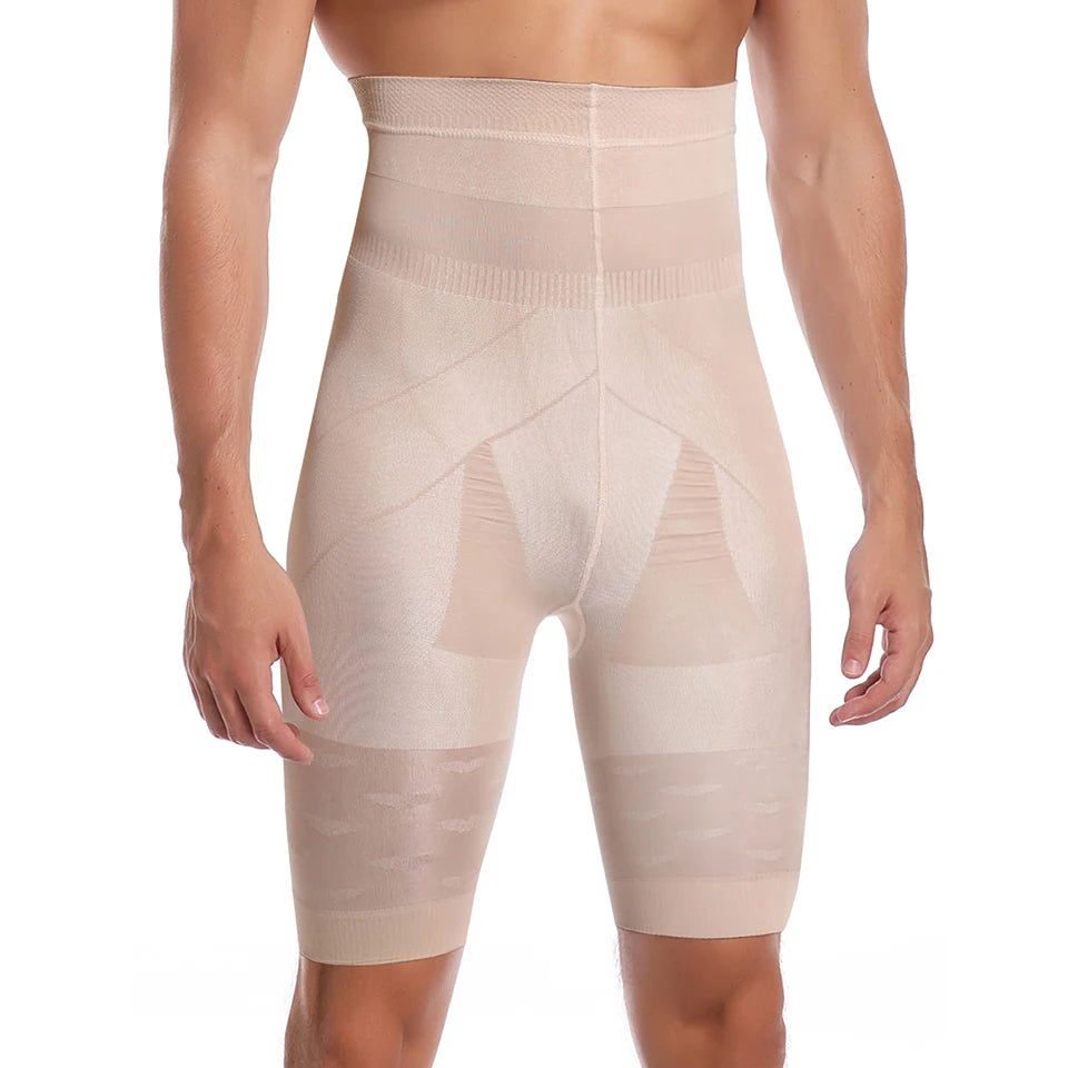 Men Body Shaper Tummy Control Shorts Shapewear Belly Girdle Boxer Briefs High Waisted Slimming Underwear Leg Compression Panties