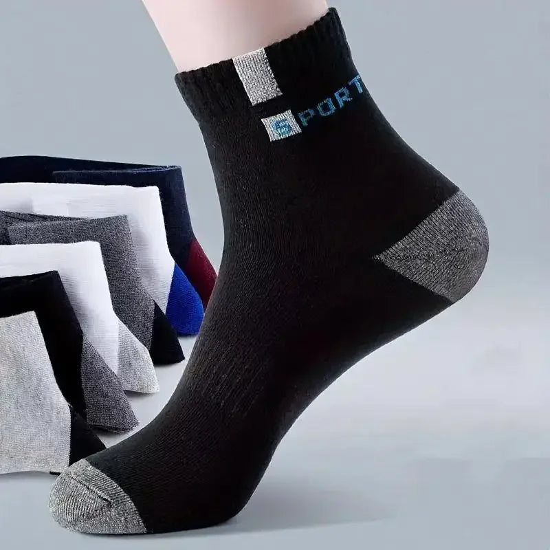 5Pairs Bamboo Fiber Summer Spring Men Socks Breathable Cotton Sports Sock Breathable Deodorant Business Socks Plus Size 39-45