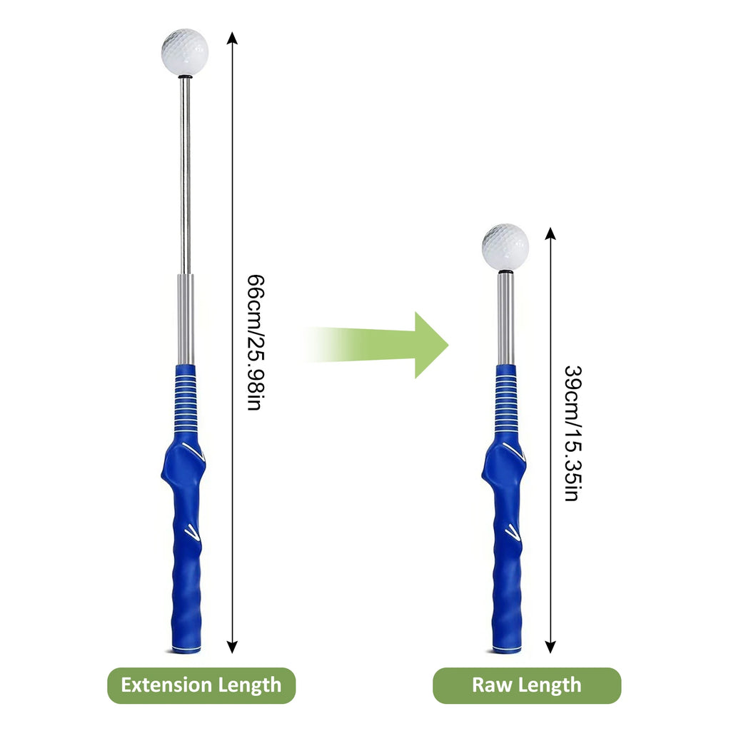 Retractable Golf Swing Training Aid Rhythm Click Sound Golf Grip Trainer Attachment for Indoor Practice Golf Accessories