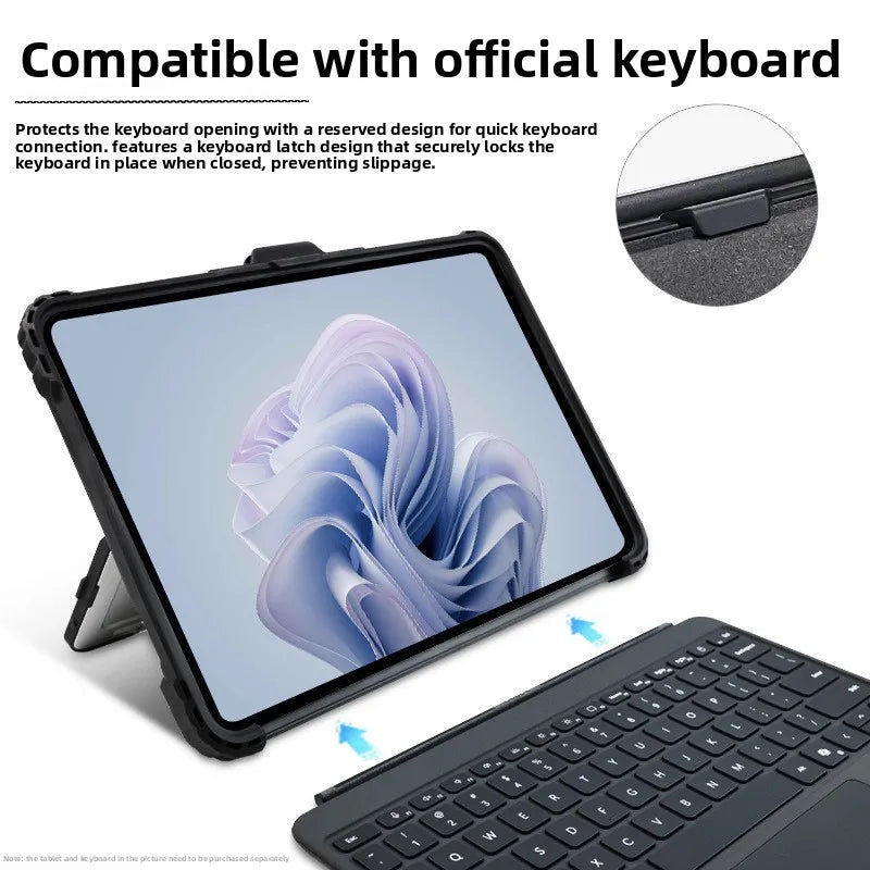 Acrylic Transparent Protective Case for 12 Inch Microsoft SurfacePro12 Tablet (2025) – Shockproof, Anti-Drop,with Shoulder Strap