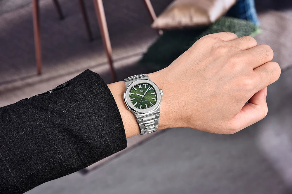PAGANI DESIGN New Sporty Elegance Mechanical Watch Sapphire Seagull ST16 Movt Man watch Stainless Steel Luminous Men's Watches