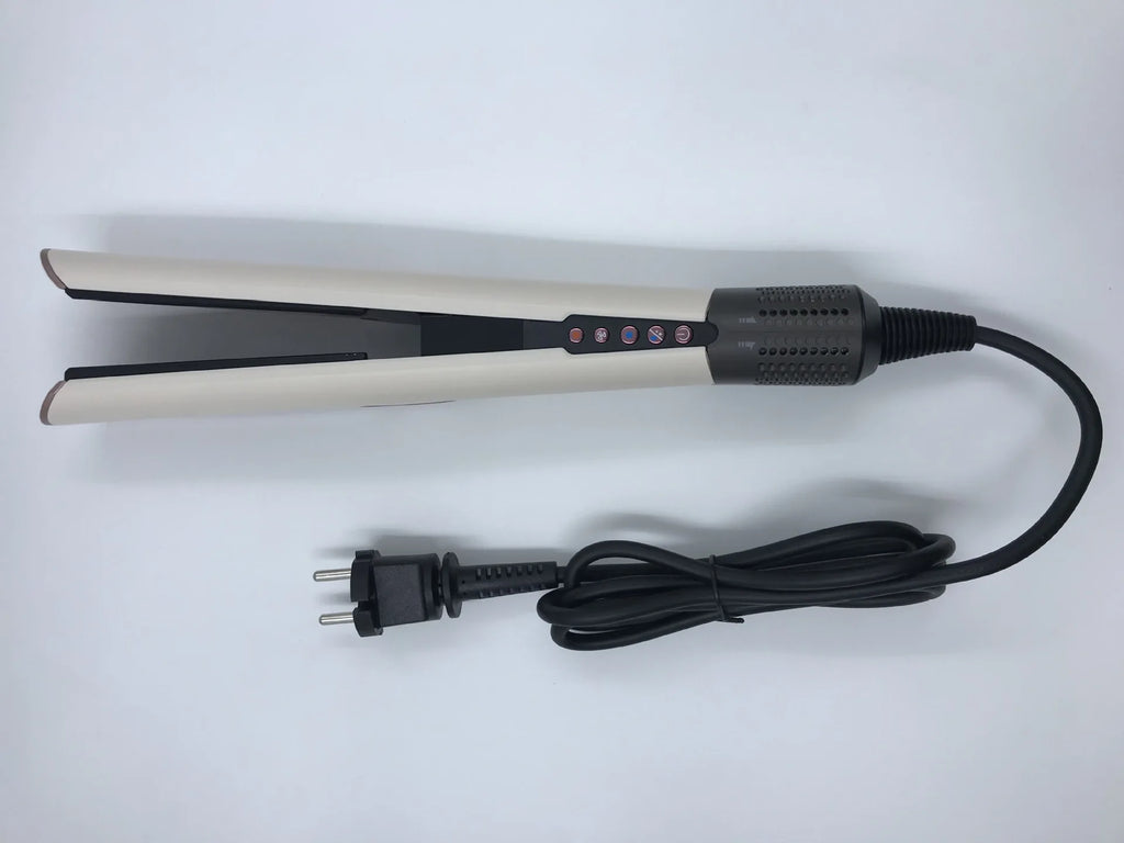 Professional 2 In 1 Hot Air Flat Iron Hair Straightener Dryer With Negative Ions Smooth Frizz-Free Hair Styling Tool