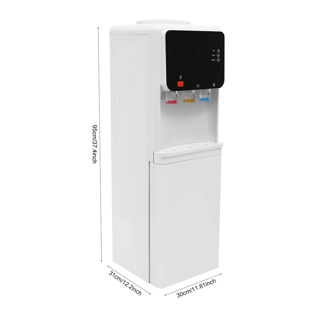 Hot&Cold Water Dispenser 500W Fast Heating 75W Cooling ABS Stainless Steel Home Office Electric Water Cooler with Child Lock