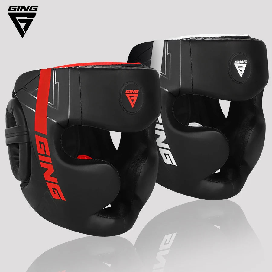 Boxing Helmet MMA Safety Free Fight Head Guard Protectors Adult Kid Training Headgear Muay Thai Kickboxing Full-covered Helmets