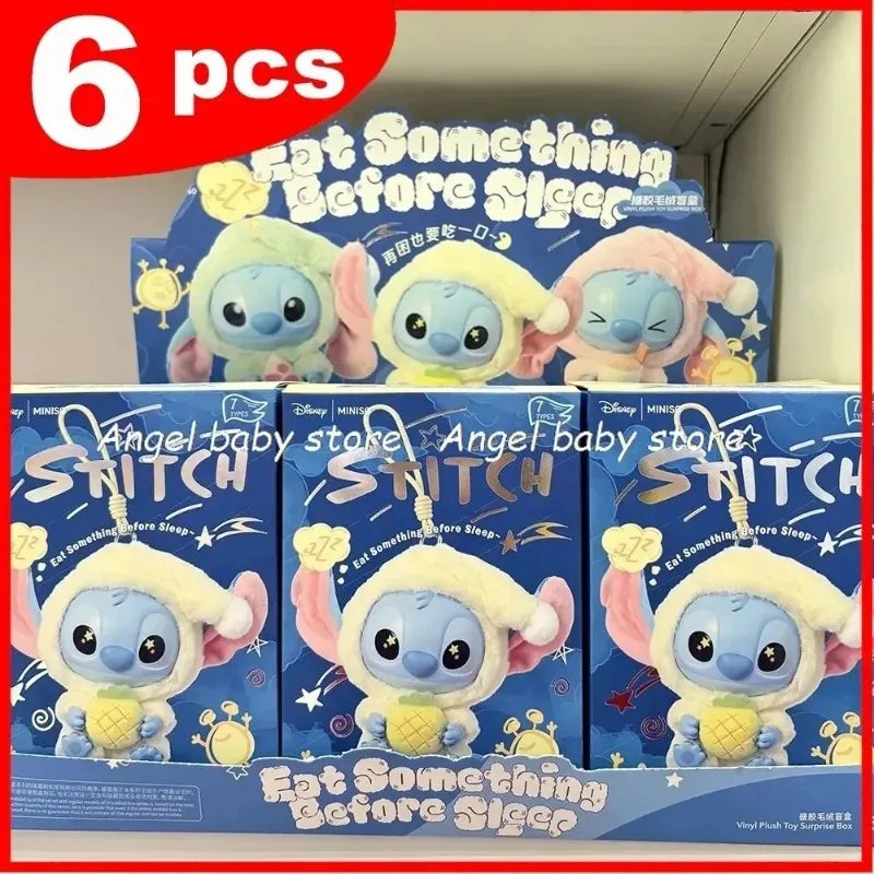 2025 Sales Stitch Blind Box Bag Eat Some Thing Before Sleep Series Vinyl Pendant Cute Doll MysteryBox Fluffy Doll Surprise Gift Secondary image