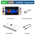 M28 Retro Handheld Video Game Console, 7.1-inch screen, 30+ emulators for PS2/PS1/PSP, 3D dual analog sticks [God of War Classic