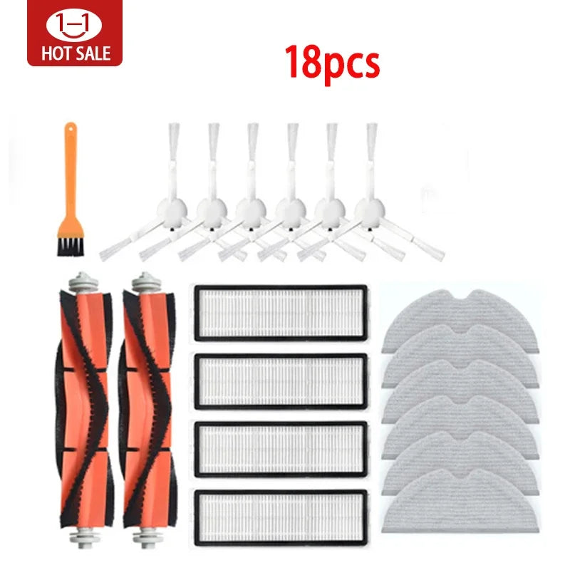 For Xiaomi Mijia 1C 1T Mi Robot Vacuum Mop Dreame F9 Hepa Filter Main Side Brush Mop Cloth Robotic Vacuum Cleaner Accessories