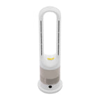 Cooling & Heating Bladeless Fan 220V W/ Timer Remote Control 8 Wind Speed Home Silent  Air Conditioner Heater LED Display