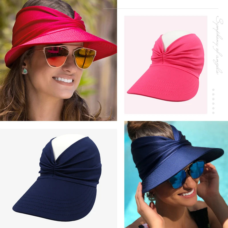 Beach Sunshade Hat Sun Protection Hat Tanning Sunscreen Outdoor Surfing Sports Swimming Cap 2026 New