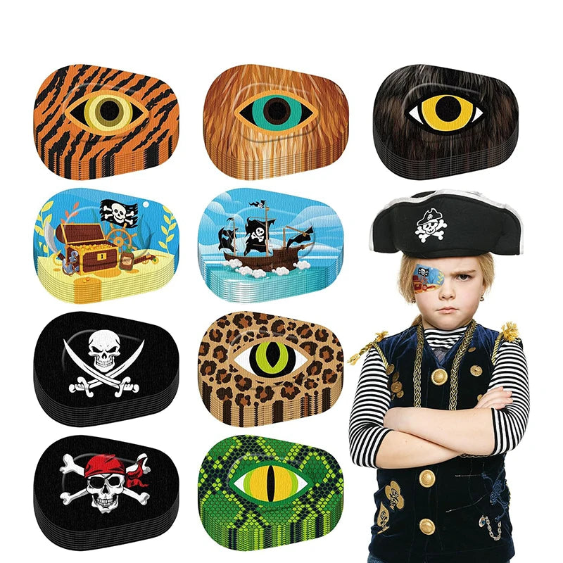 5PCS Protect Eyesight For Kids Girls Boys Vision Care Hot New Amblyopia Eye Patch Adhesive Eye Patches Medical Sterile Eye Pad