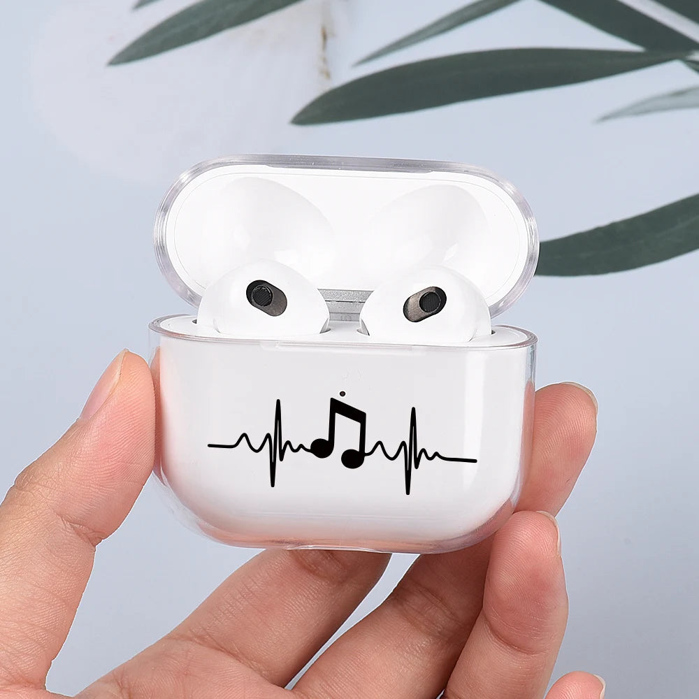 Hard Plastic Case for AirPods Pro 2 USB C Case for airpods 3 2 1 Case Transparent Cover for airpod pro 3 funda Air Pods 3 Coque