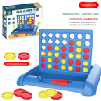 Classic Connect Four Board Game Four in a Row-2 Players Strategy Puzzle Toy for Family Game Kids Adults Durable Plastic Grid Set