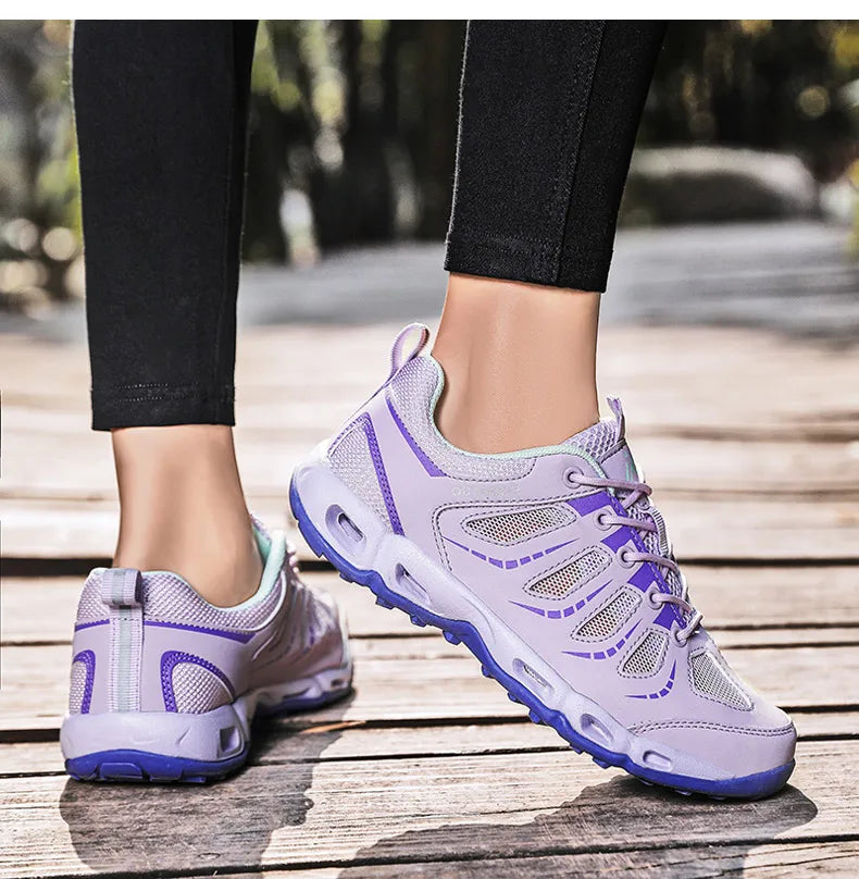 Summer Mens Trekking Shoes Hiking Shoes Women Trail Running Shoes Outdoor Sneakers Upstrem Aqua Water Shoes Hike Anti-Skid Grip