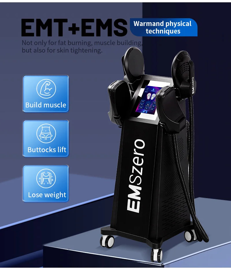 EMSZERO 6500W 200HZ Electromagnetic Lifter Muscle Stimulator Weight Loss Body Sculpting Massage Equipment