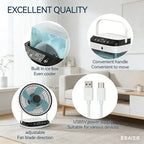 Ultra Quiet Mini Air Cooler Portable Cooling Fan with Ice Box USB Personal Evaporative Air Conditioner