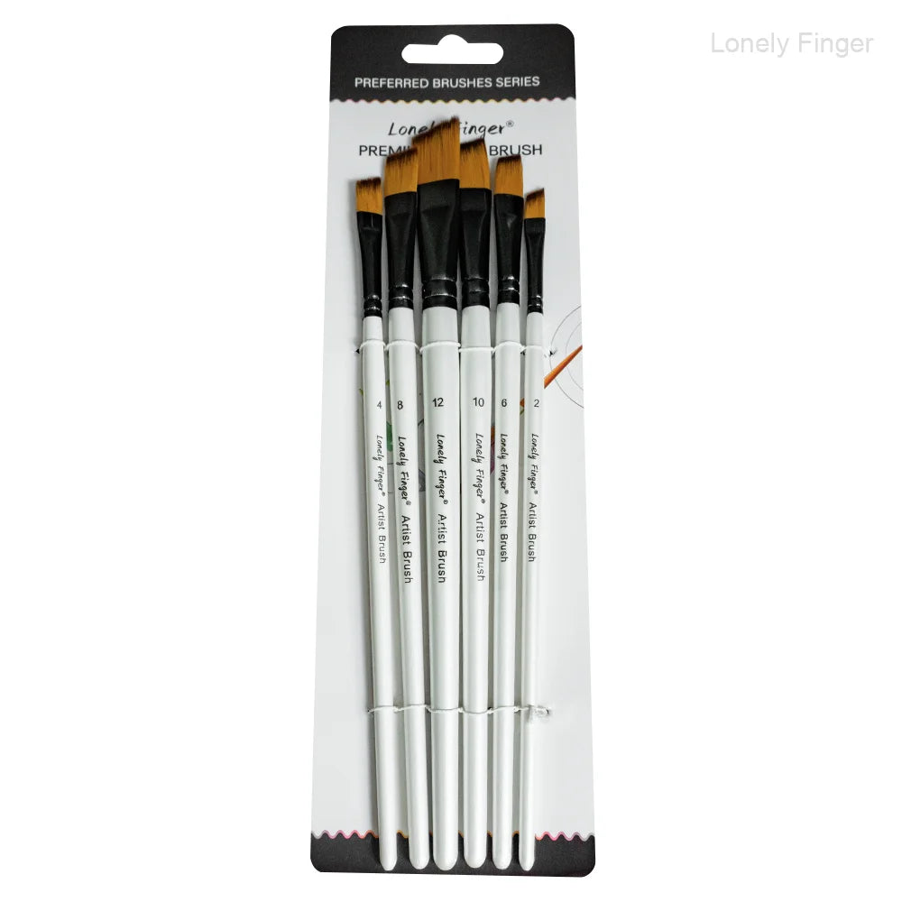 6/24/30Pcs Artist Paint Brush Set for Watercolor, Acrylic, Oil and All Media, Suitable for Canvas, Paper, Ceramic, Nylon Hair, W