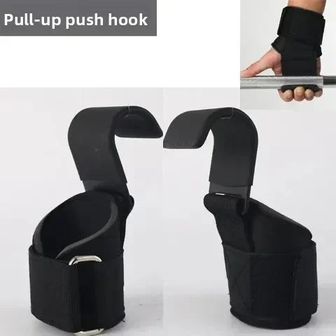 1/2PC Non-Slip Weight Lifting Hookspremium Pair of Straps Weightlifting Deadlift Chin Pull Up and Exercise Fitness Hook Training