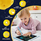 8.5/10/12IN LCD Writing Graphic Tablet for Kids 3-8Years, Reusable Magic Drawing Board with Stylus Erasable Doodle Pad Toy Gift
