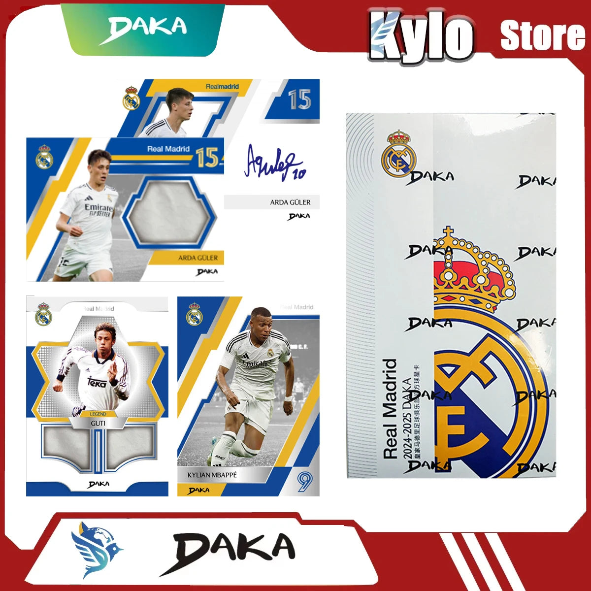 Genuine Original 2025 DAKA Real Madrid Star Cards Collection Box Limited Edition Numbered Signature Must-have for Fan Collecting Main image