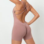 Padded Active Wear Gym Yoga Bodysuit Women Fitness Clothing Women Workout Female Sports Outfit Suits Exercise Jumpsuit
