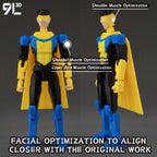 9L3D Superhero Team Invincible Boy Heroes Action Figure Lucky13 Dummy13 Multi-Colored T13 Multi-Jointed Collectible Toys Titan13