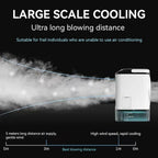 2026  Ultrasonic Mini Air Conditioner 3-Speed Portable Cooler with Colorful Light Humidifier