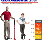 Golf Putters for Men and Women Two-Way Kids Putter Mini Golf Putter for Right or Left Handed Golfers Adjustable Length Golf Putt
