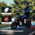 iScooter F7 48V 1000W E-Scooter 45km/h 72km Range App Control 16" All-Terrain Tires Foldable Rear Basket Perfect Grocery Helper