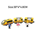 RC Electric Train Set Locomotive Magnetic Train Diecast Slot Toy Fit for Brand Wooden Railway Tracks Toys for Children Gifts