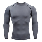 Men's Compression Shirts: Get Fit Fast With Long Sleeve Athletic Workout Tops!