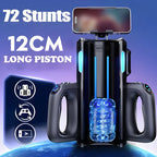 Dual Handles Leten King Sex Machine Electric Thrusting Male Masturbator Orgasm Adult Toys 2 Soft Sleeve Voice Penis Stimulator