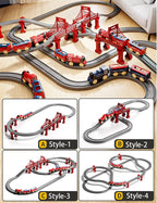 44Pcs/set Electric Train Track Sets Assembling Rail Train Car Toys Boy Educational Simulation Model Christmas Birthday Gift