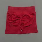 HISTELLO Impacts Shorts 4.5" Women Fitness Sports Biker Shorts Low Waist Gym Short Workout Scrunch Butt Yoga Seamless Leggings