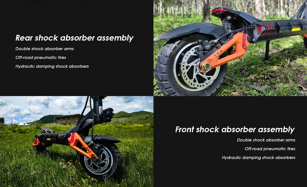 KuKirin G3 Pro Adult Electric Scooter 1200W*2 Motor All-Terrain Escooter 10 Inch Tire 52V23.4Ah Battery E-Mountain E-Scooter
