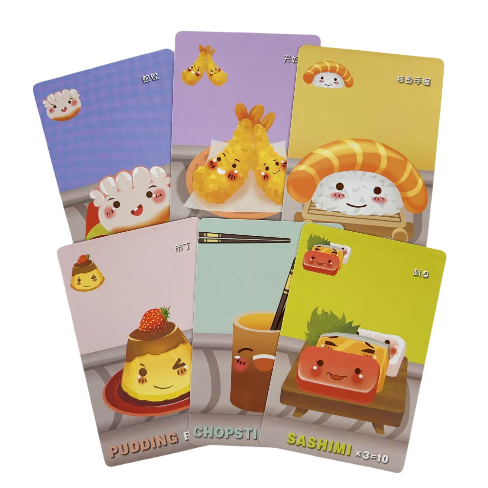 Sushi Go Party Family Gathering Game Card,Fun Card Game,Party Board Deck