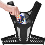 Ultra Light Running Vest with Phone Pocket Water Bottle Holder Breathable Hydration Pack for Outdoor Cycling Hiking Trail