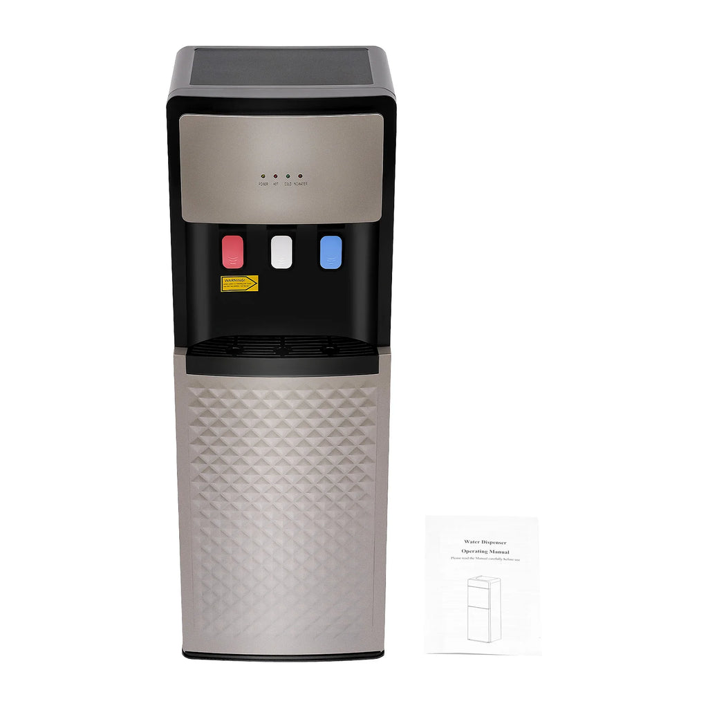 Electric Hot and Cold Water Cooler Dispenser, Versatile Standing Bottom Loading Water Dispenser for Home Office, 110V US/220V EU