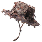 Men's Camouflage Boonie Hats 3D Leaves Camo Tactical Cap Ghillie Caps Hunter Sniper Hats Fishing Sunshade Hunting Accessories